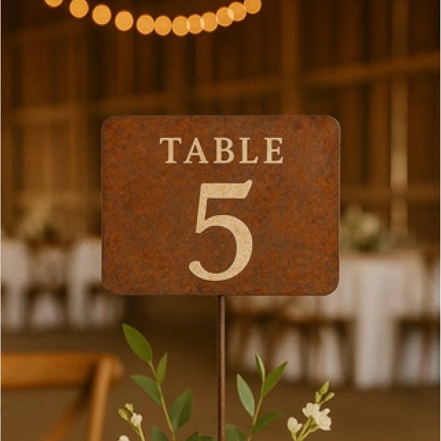 Factory Direct Craft - Wholesale Knipsels - Leeg Metalen Bord Paal - Kies Zwart of Roestig Blik5