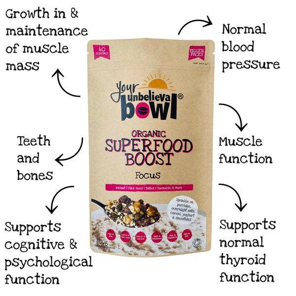 Your UnbelievaBowl – wholesale Protein/superfood powder – Focus Superfood Boost (Divine Date & Walnut blend)1
