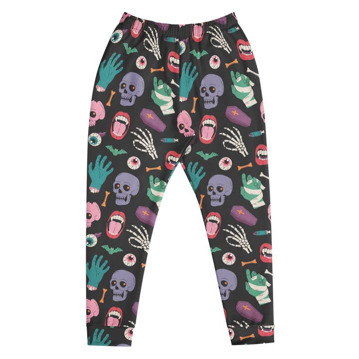 Pantalones de chándal Graveyard Smash para venta al por mayor de Goth Cloth Co.