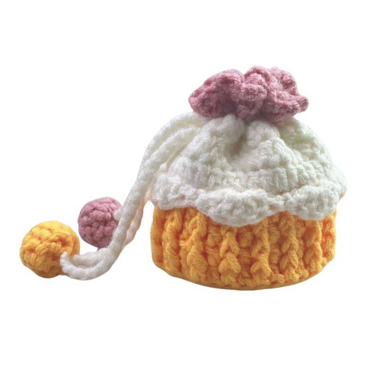 Mini borsetta per cupcake all'uncinetto per la vendita all'ingrosso da parte di My Healing Bracelet