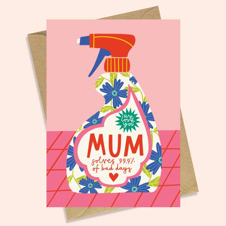 ALL-PURPOSE MUM - FUNNY MOTHER'S DAY CARD for wholesale by AbiGoLucky