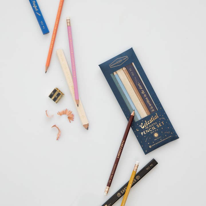 DesignWorks Ink - Wholesale Pencil - Mother Knows Best - 2 Carpenter, 4 Hex Pencil Set2