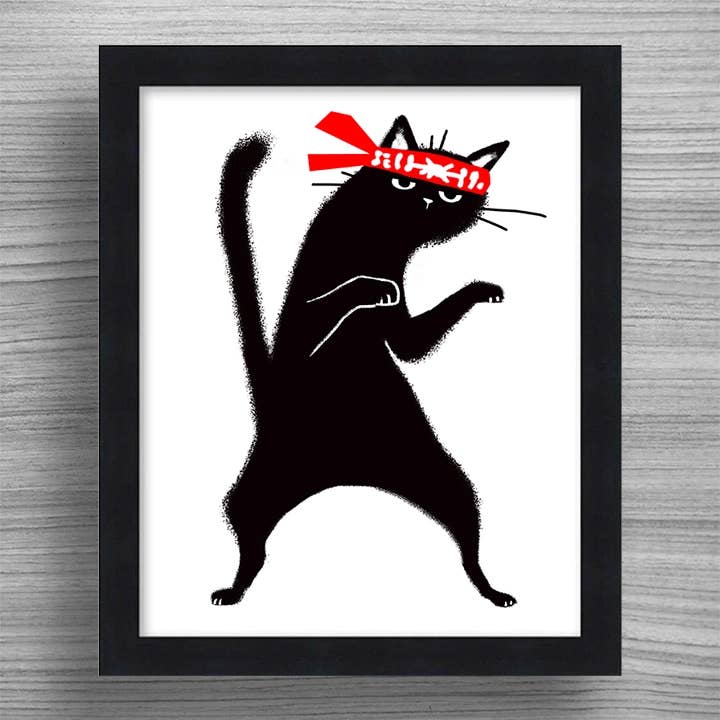 8x10 Lekfull konst & smart designtryck - Ninja för wholesale av Happy Campurr