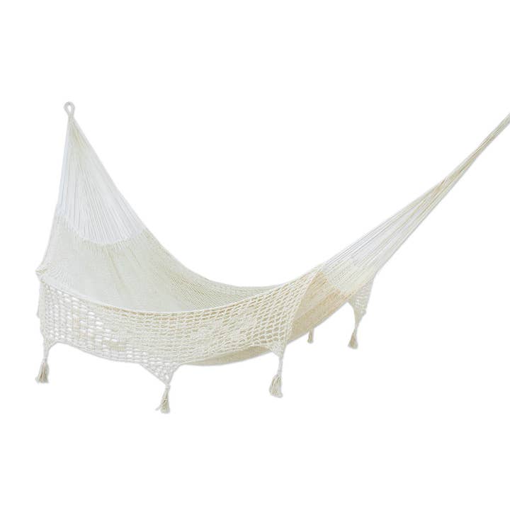 Hamac fait main Novica Caribbean Sands (Double) pour la vente par NOVICA