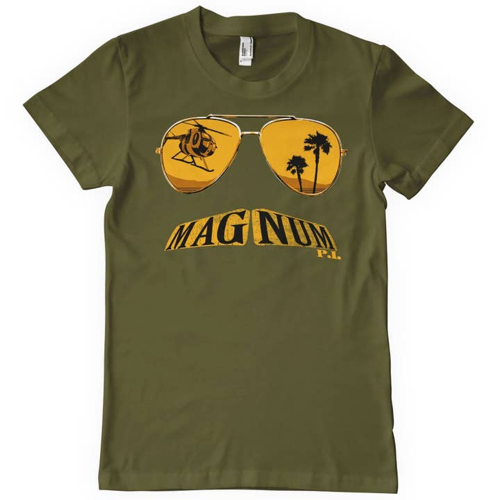 Hybris Production AB - Wholesale Screen Printed T-Shirt - Unisex - Magnum P.I. - Shades T-Shirt4