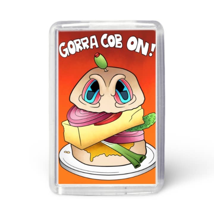 Gorra Cob Aan! Acryl koelkastmagneet voor wholesale door Black Country Cards