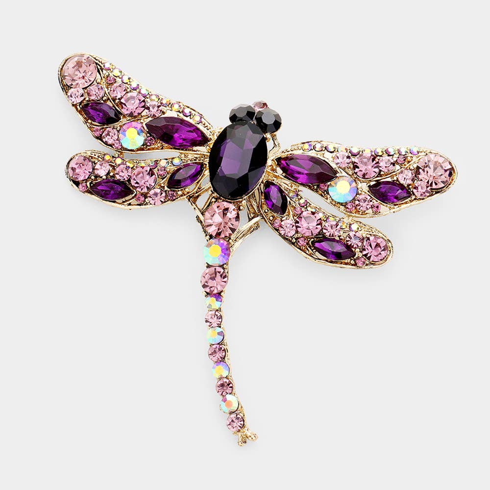Sensibling Corp. - Wholesale Brooch - Crystal Rhinestone Dragonfly Brooch / Pendant7