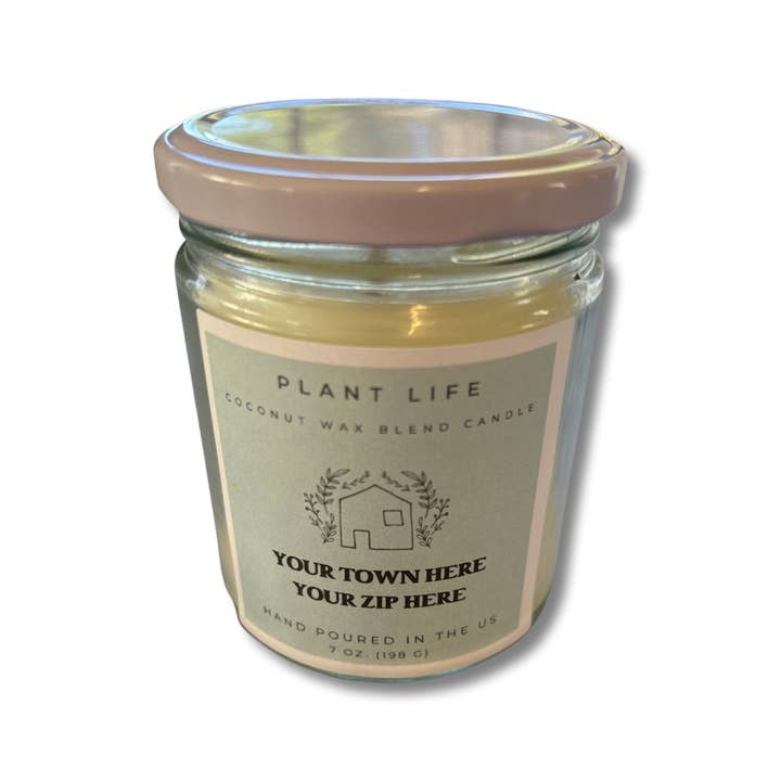 Custom Town Glass Candle for wholesale by Plant Life