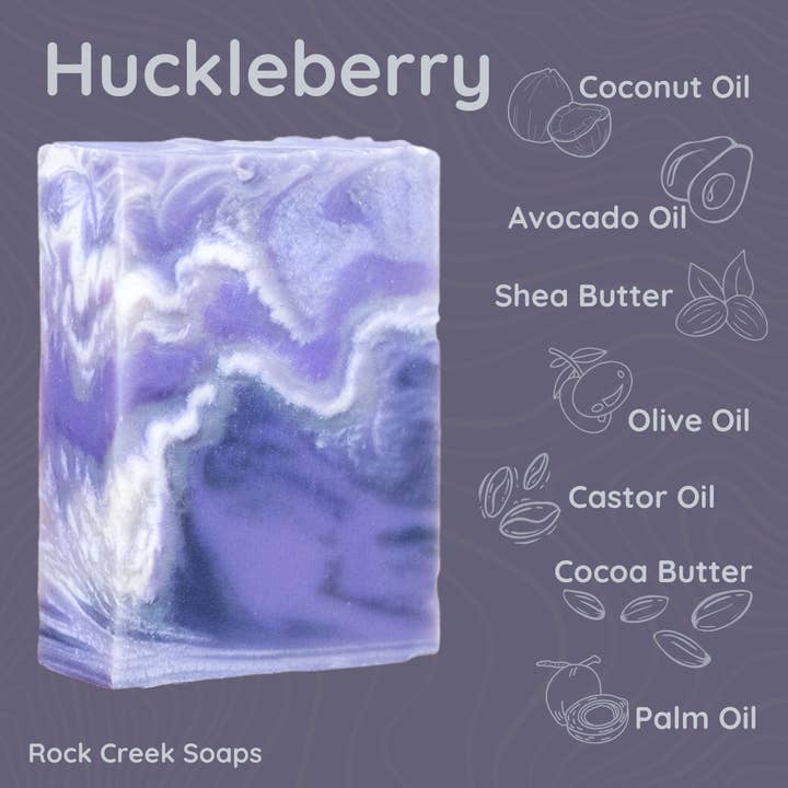 Rock Creek Soaps - Wholesale Bar Soap - Huckleberry Bar Soap