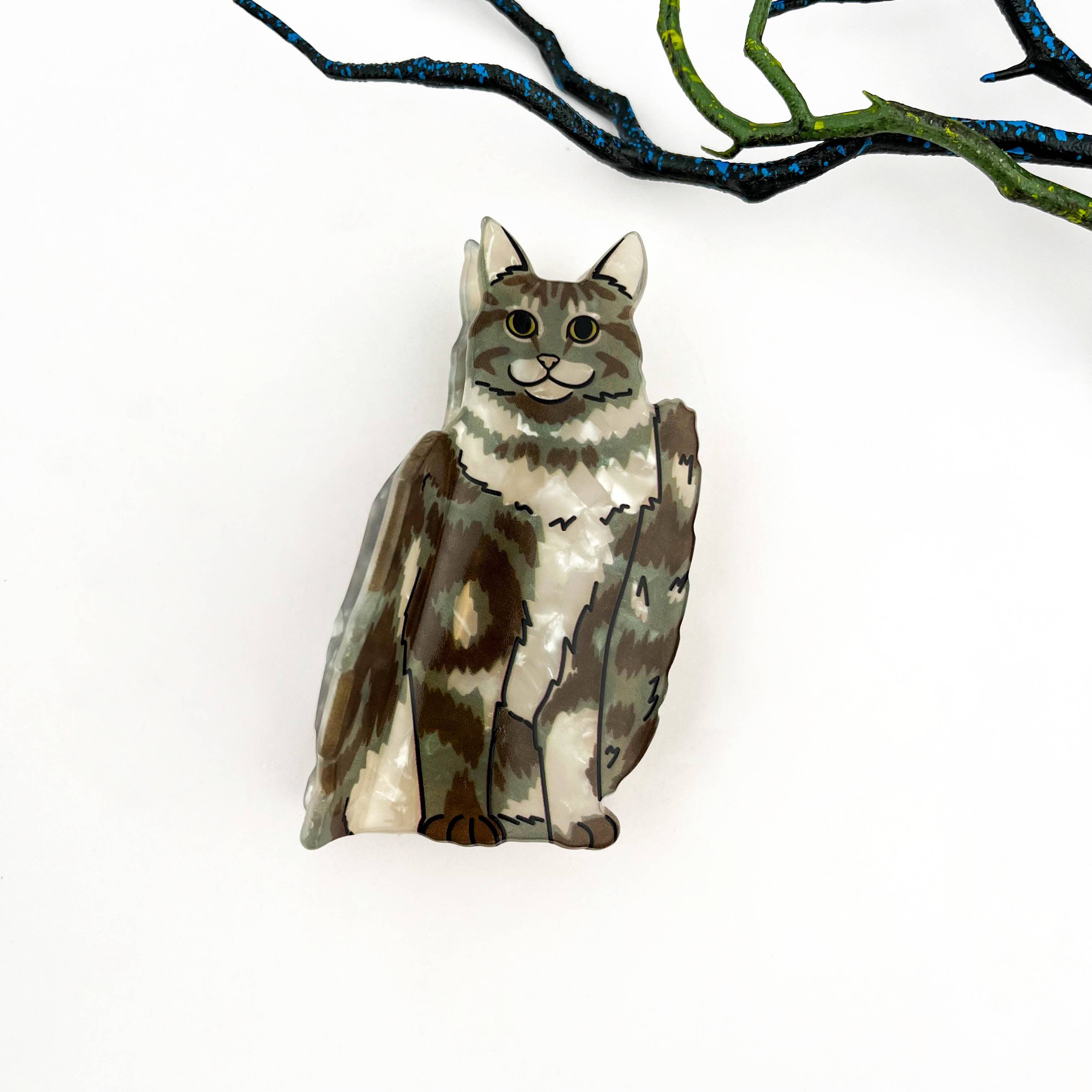 mildstyles - Wholesale Hair Clip - Women's - Creative Black Cat Acetate Animal Hair Claw Clip7