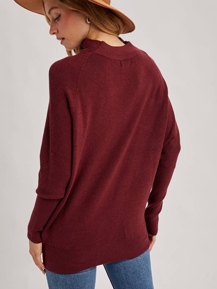 Bluivy - Wholesale Knit Sweater - Women's - SLOUCH NECK DOLMAN SLEEVED PULLOVER61