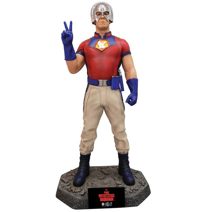 The Suicide Squad Peacemaker (John Cena) Life Size Statue for wholesale by LM Treasures