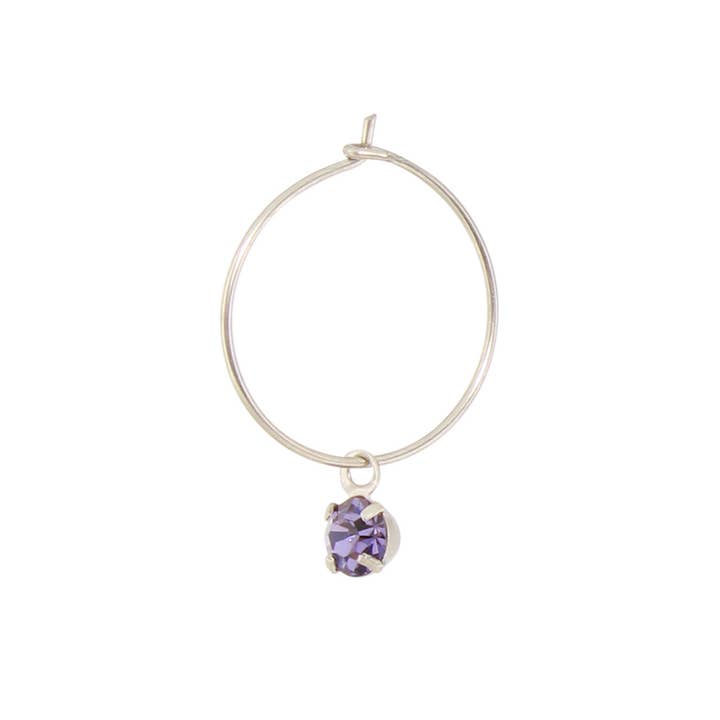 Baked Beads - Wholesale Hoop Earrings - Crystal Wire Hoop Earring2