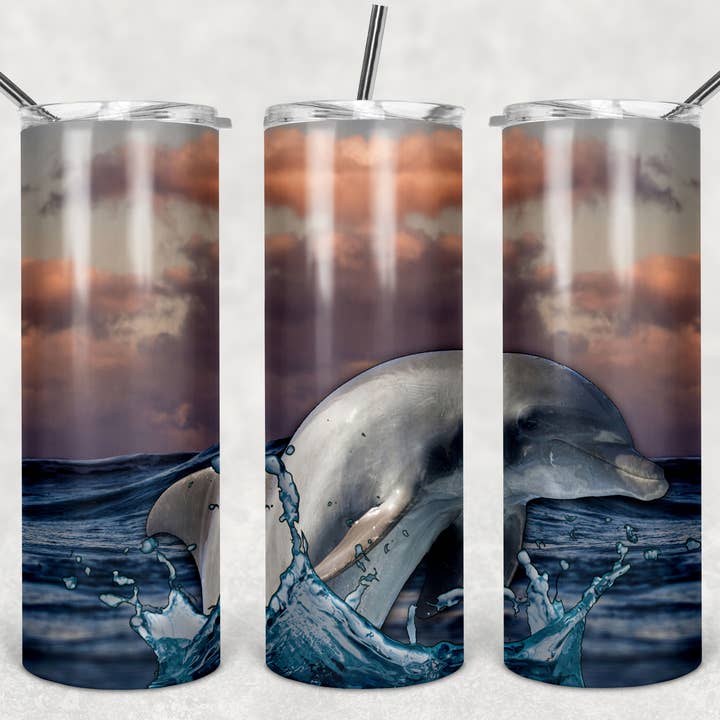 Dolphin 20oz Sublimationsbecher für den Großhandel von Twisted T Creations