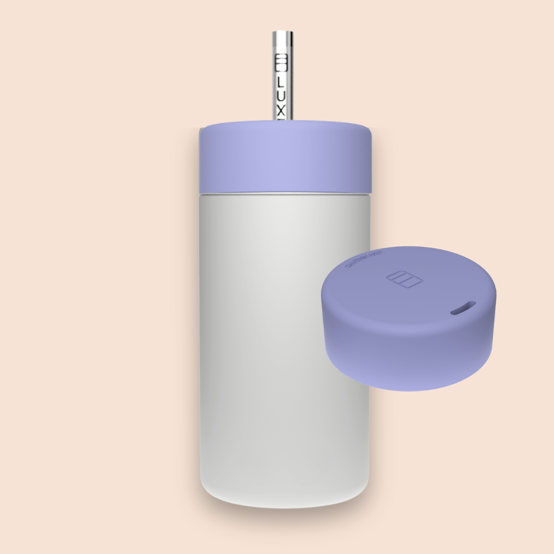 Luxey Cup – wholesale Isolerade dryckesvaror – GRÅ - Duo Switch Rostfritt Stål Mugg 12oz0