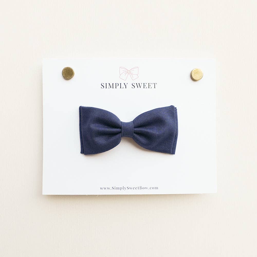 Simply Sweet Bow - Wholesale Hair Bow - Kids - Navy - Bow Tie