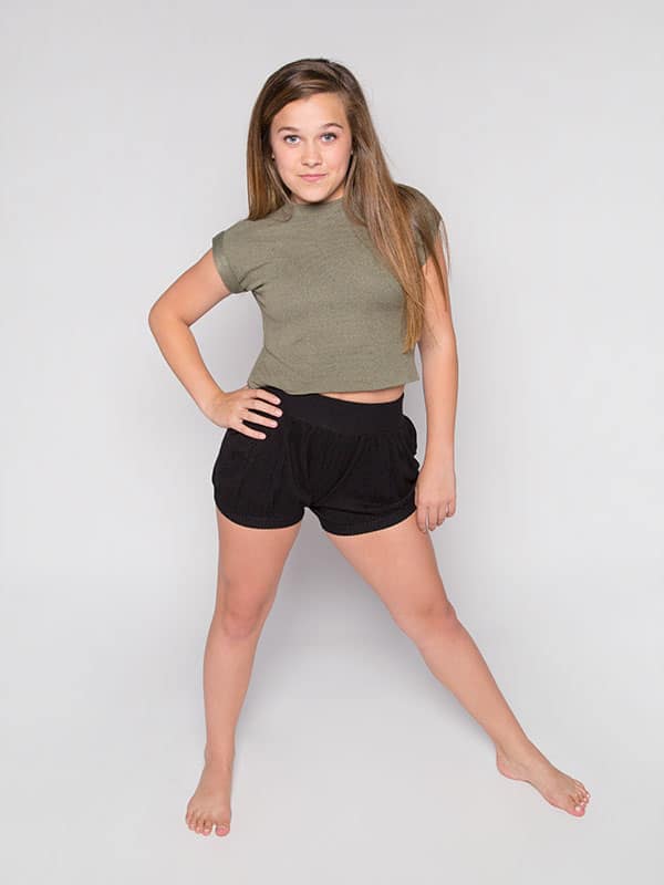 Youth Boss Crop, Sage for wholesale by Sugar And Bruno