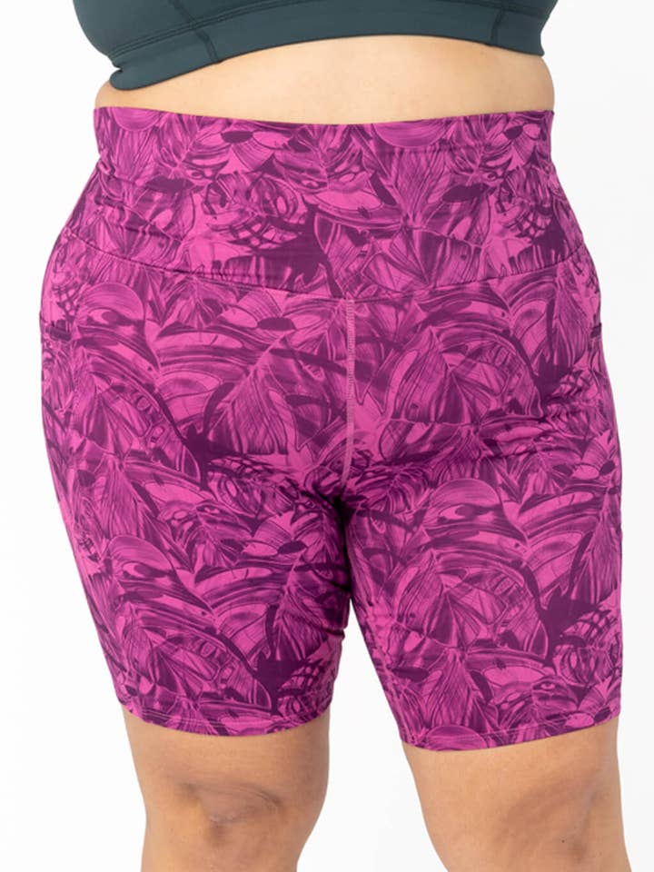 Superfit Hero - Vente Short de sport – femme - Short de vélo de poche 9 pouces - Feuille de cactus2