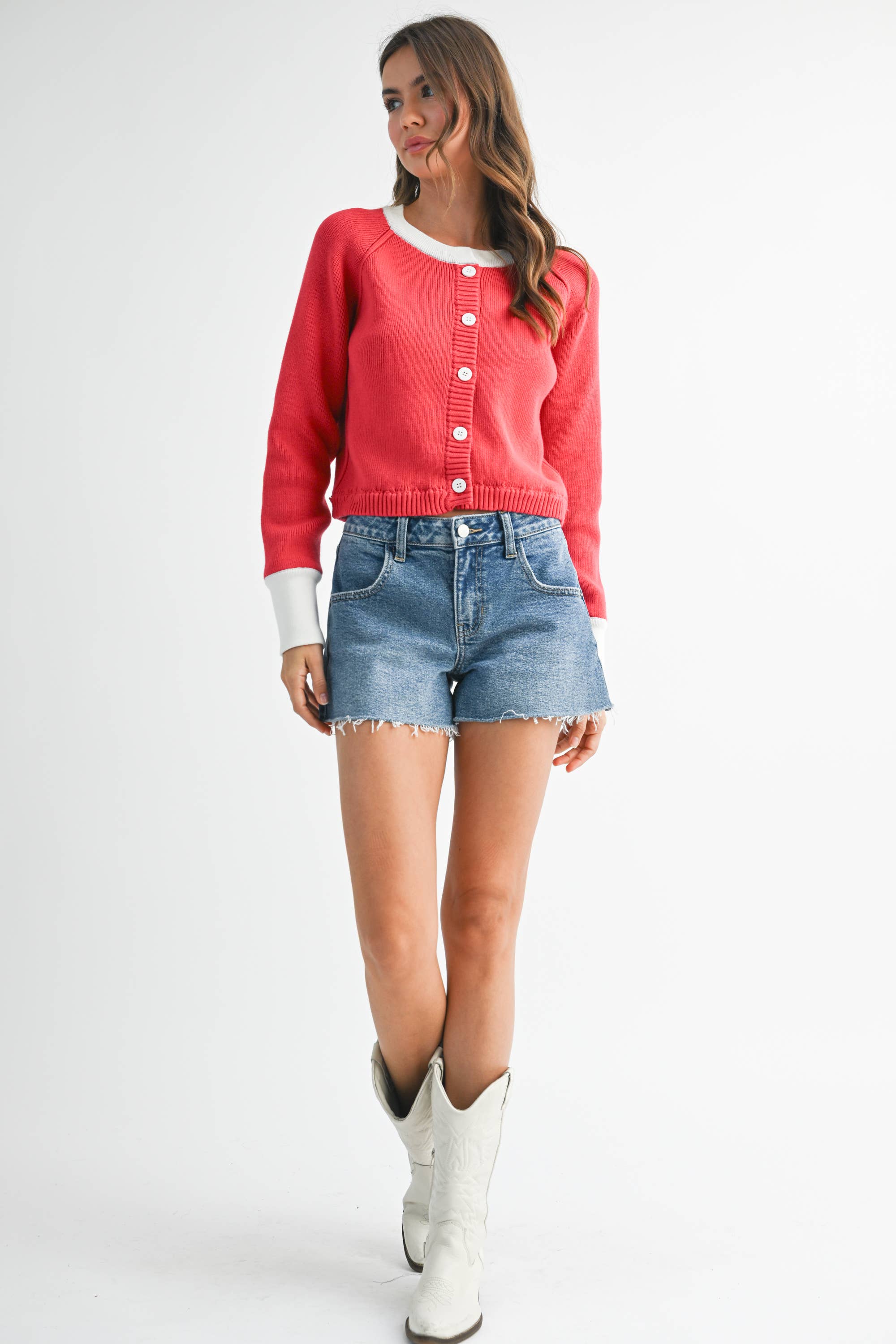 AEMI + CO - Wholesale Cardigan - Women's - 3219EK Meadow Sweater Cardigan 525