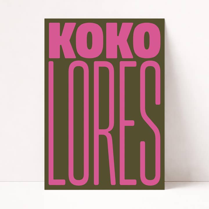 AFFICHE KOKOLORES pour la vente par PurePeach Studio