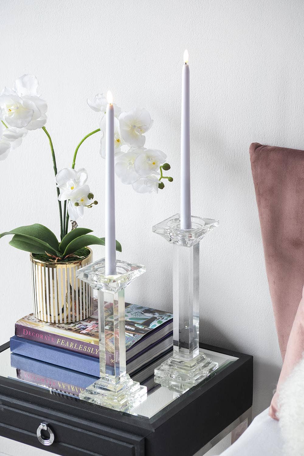 A&B Home Group Inc. - Wholesale Flameless Candle - S/2 15"H LED White LED Taper Candles with Remote Timer11