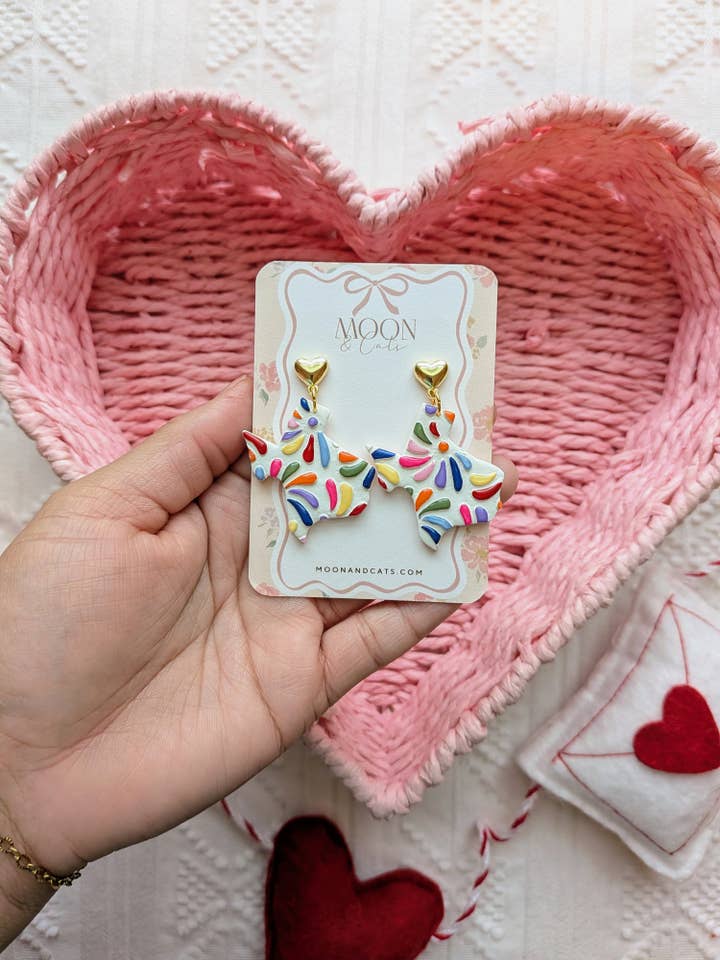 Talavera fiesta Texas dangles for wholesale by Moon & Cats