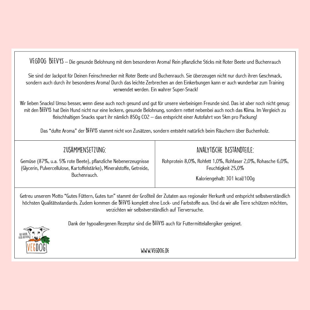 VEGDOG - Wholesale Pet Treats - Dog - BEEVYS 80 g7