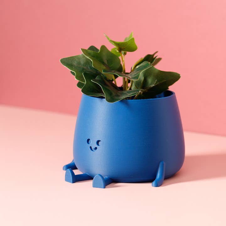 Ingadi - Vendita all'ingrosso Vasi per piante - Vaso Happy Pot - Blu Cobalto2
