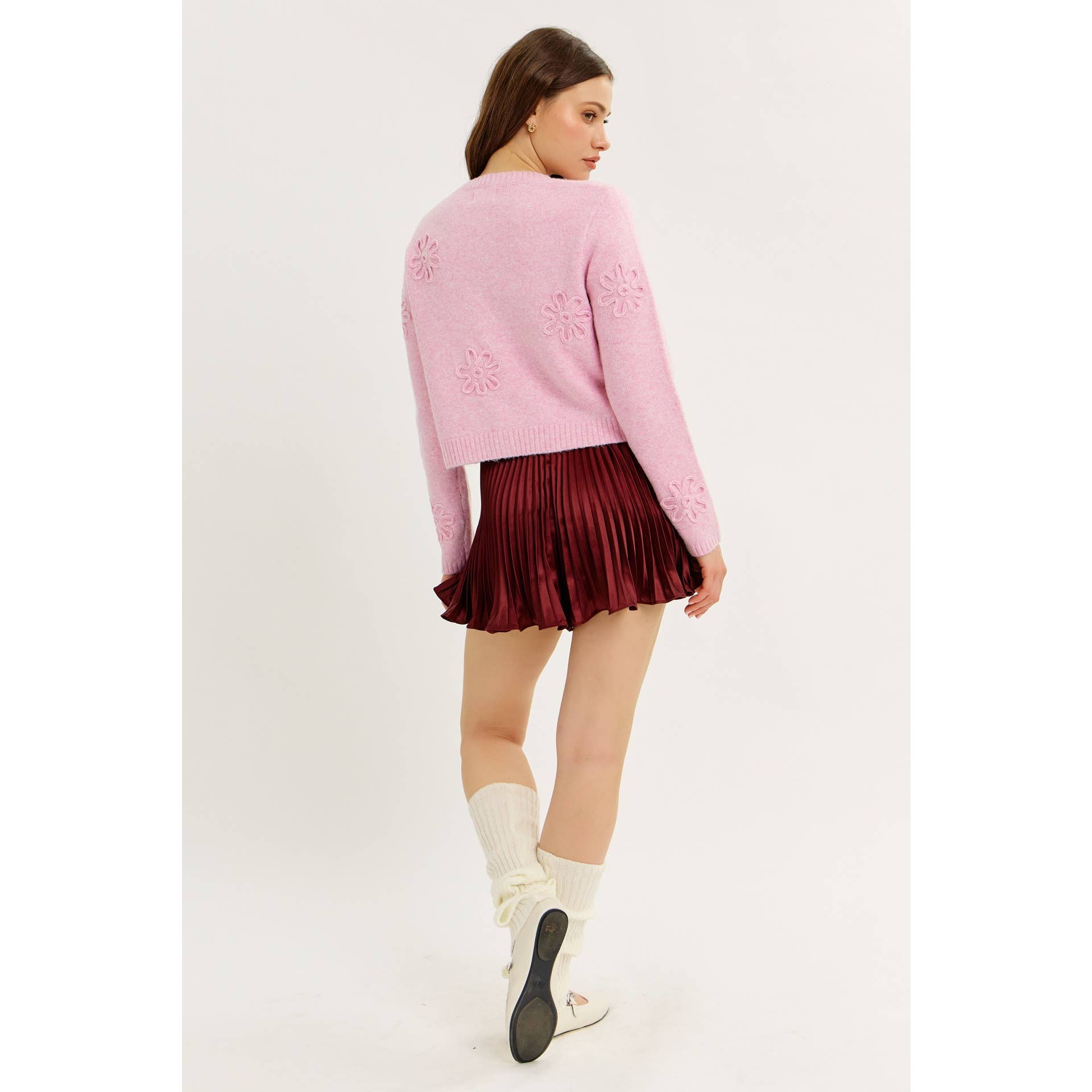 idem ditto – Engroshandel Cardigan - Dame – BOLERO CARDIGAN MED BLOMSTERMOTIV13