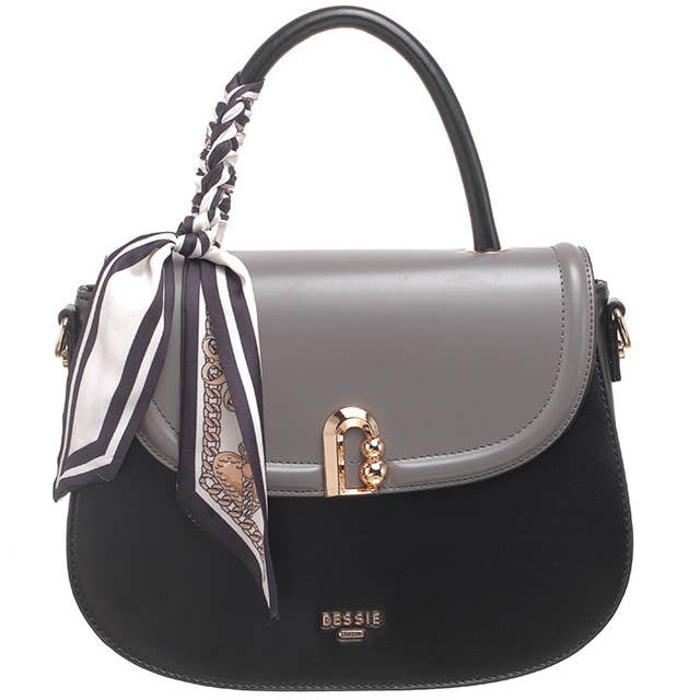 Bessie London - Vendita all'ingrosso Borsa con manico - Donna - BORSA A TRACOLLA CON PATTA E MANICO SUPERIORE URBAN SCARF13