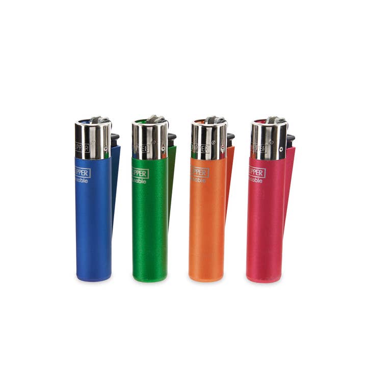 Cannatron - Wholesale Lighter - Clipper Lighter 48ct POP Counter Display – Metallic Fluorescent1