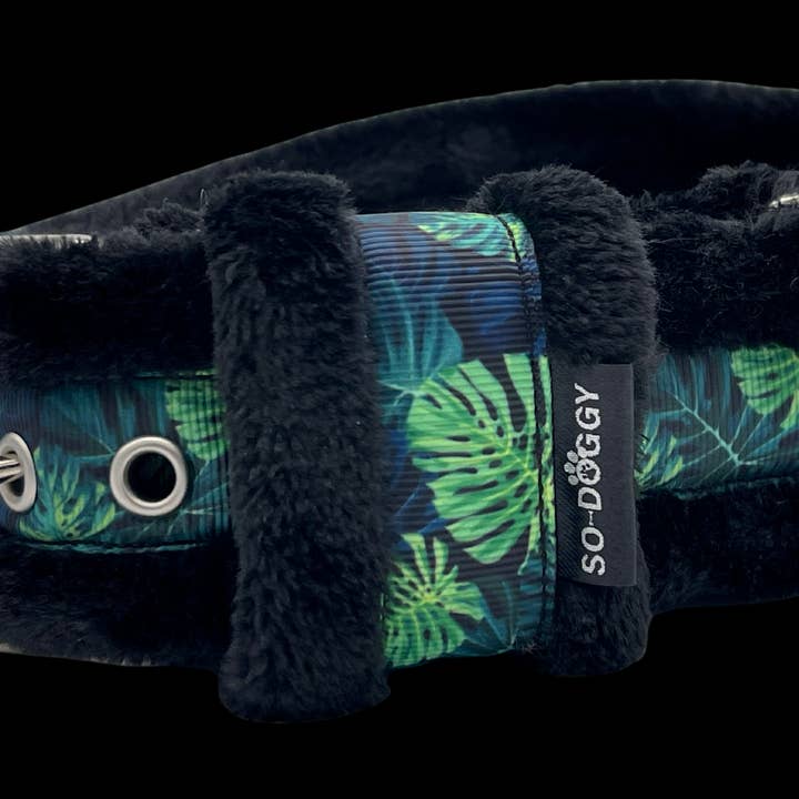 HUNDEHALSBAND AUS FLEECE | PERCY | SCHWARZ für den Großhandel von So-Doggy