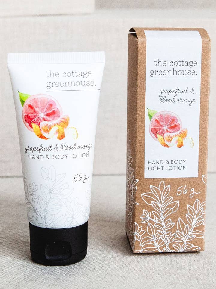 Grapefruit and Blood Orange Travel-Size Lotion for wholesale by The Cottage Greenhouse