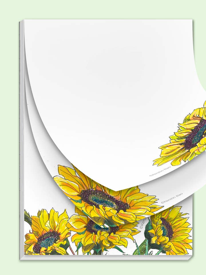 Notepad 4x6 - Sunflower Resilience for wholesale by Vivid Cottage