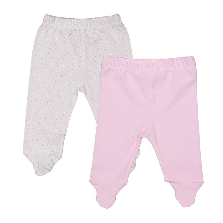 2 Packs Baby Trousers With Booties for wholesale by FRANK HERMANOS