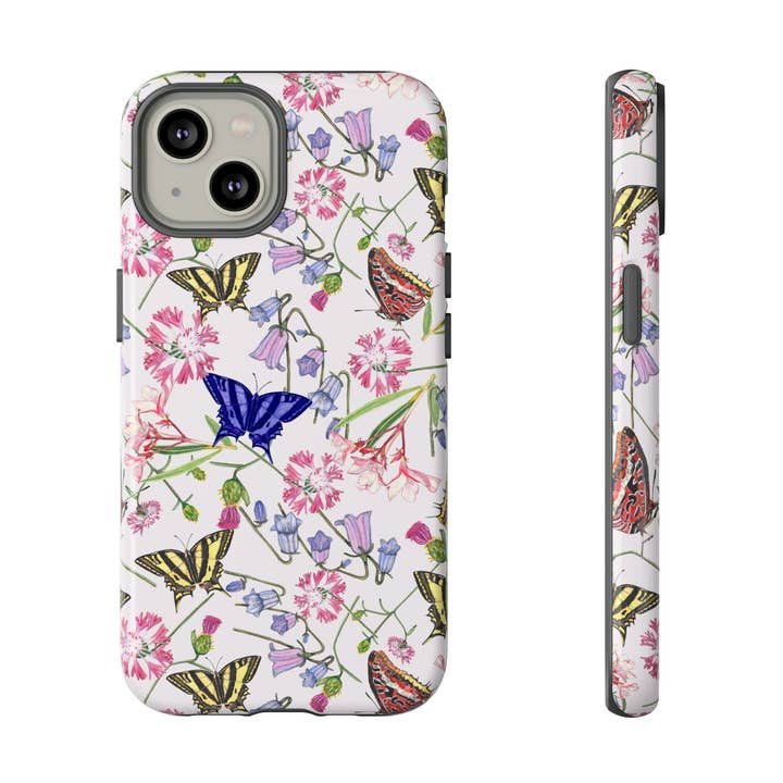 Flower Pattern Phone Case / Botanical Garden Smartphone Case for wholesale by ella-artwork