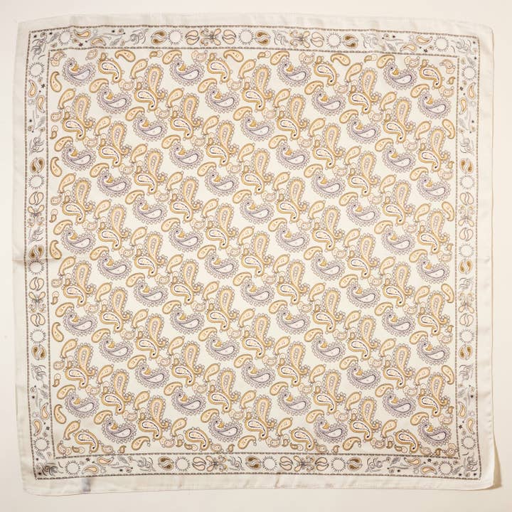 Frem - Wholesale Scarf - Women's - Classic Paisley Silk-Feel Polyester Bandana