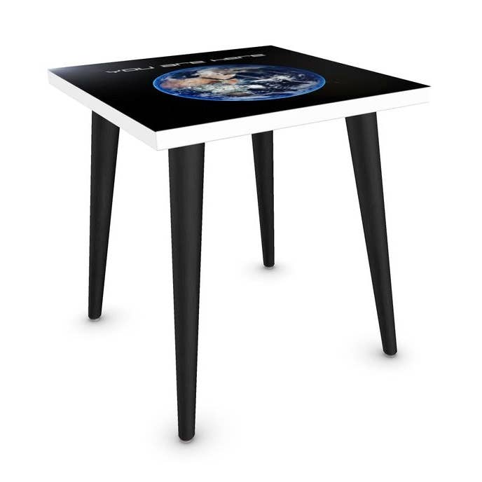 You are here Earth image on a side table for wholesale by Sorbey