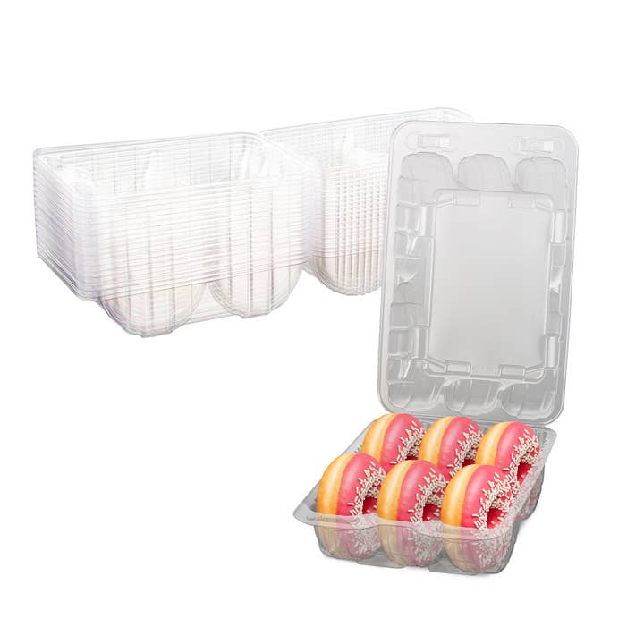 MT Products - Wholesale Food Storage Container - MT Products Clear Donut Plastic Containers