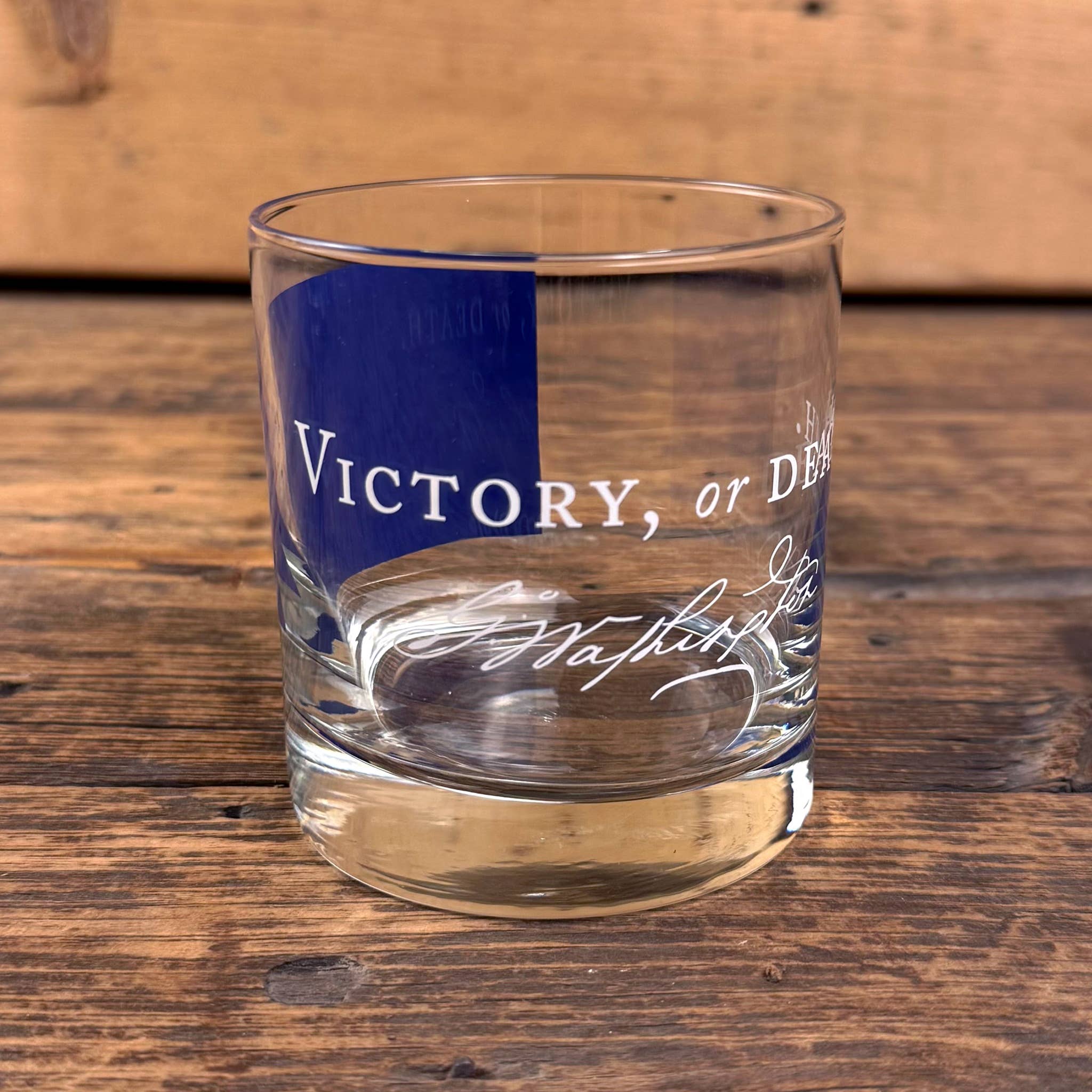 Liberty & Co. - Wholesale Cocktail/Liquor Glass - Victory or Death Whiskey Glass featuring George Washington's2