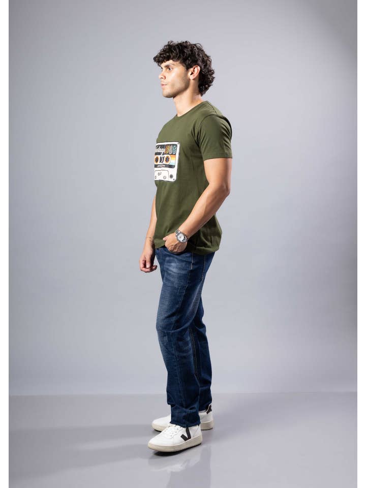 241102 - Military Green Vintage 1986 Graphic T-Shirt for wholesale on Faire1