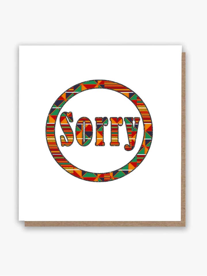 Kente Undskyldningskort 💐 for engroshandel hos All Shades
