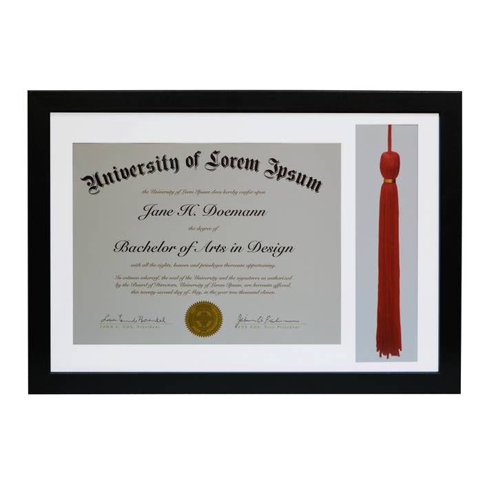 Americanflat - Wholesale Picture Frame - Americanflat 11" x 16" Graduation Frame with 2 Mat Openings