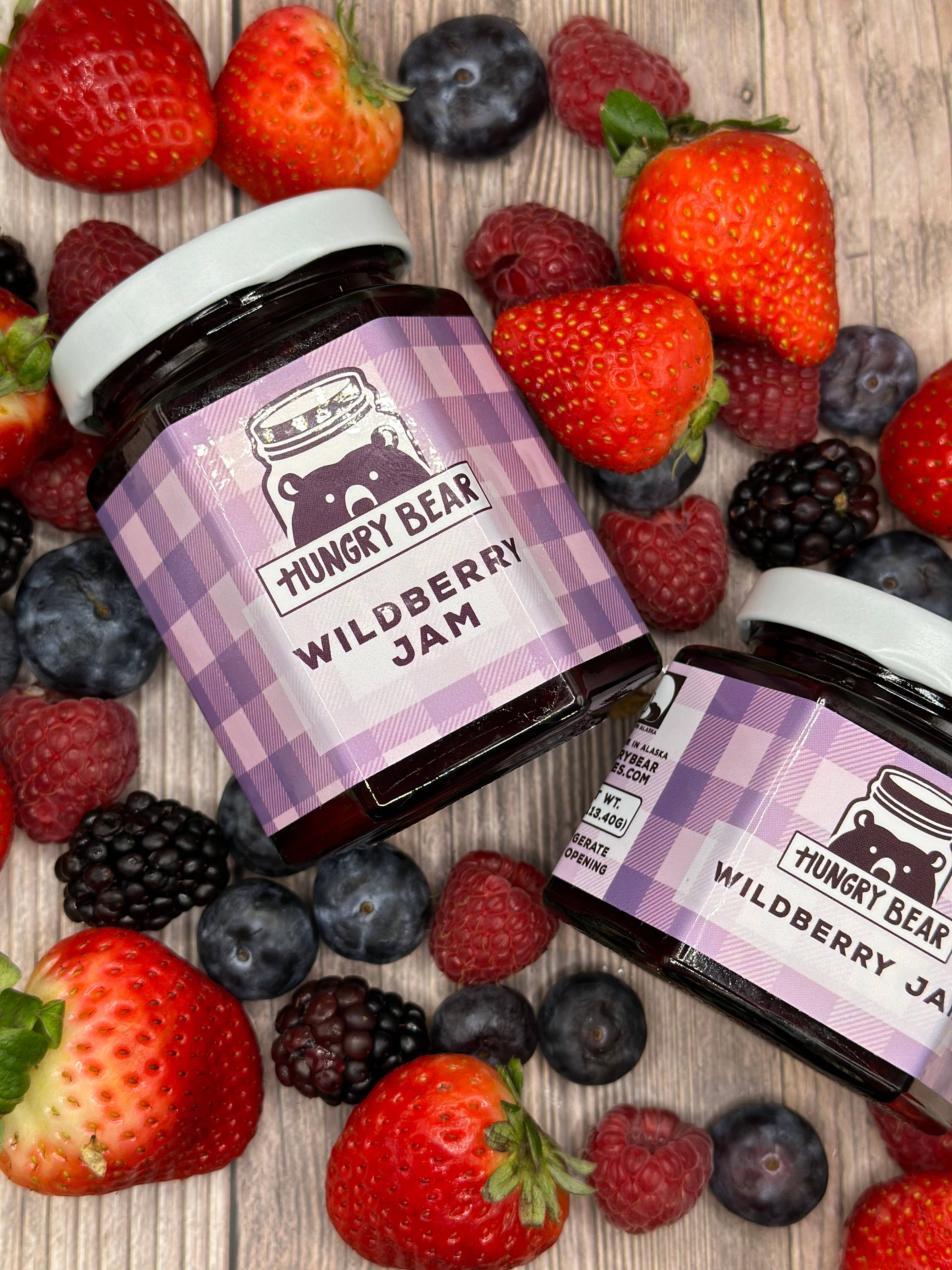 Hungry Bear Jellies - Wholesale Jam/Jelly - Wildberry Jam- Classic Favorites Collection1