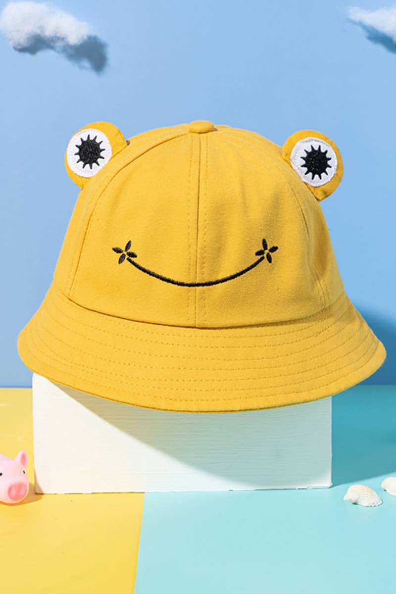 ACCITY - Wholesale Bucket Hat - Women's - CARTOON FROG DESIGN BUCKET HAT_CWAH04691