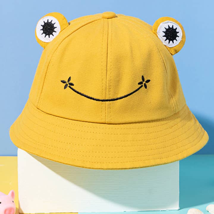 ACCITY - Wholesale Bucket Hat - Women's - CARTOON FROG DESIGN BUCKET HAT_CWAH04691