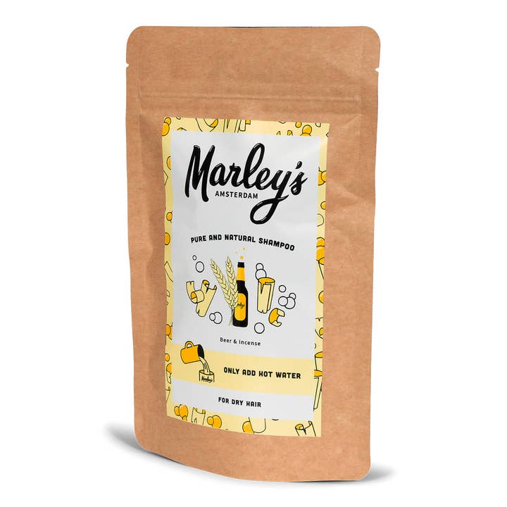 Marley's Amsterdam – Engroshandel Fast shampoo – Øl & røgelse - til tørt hår - 450ml