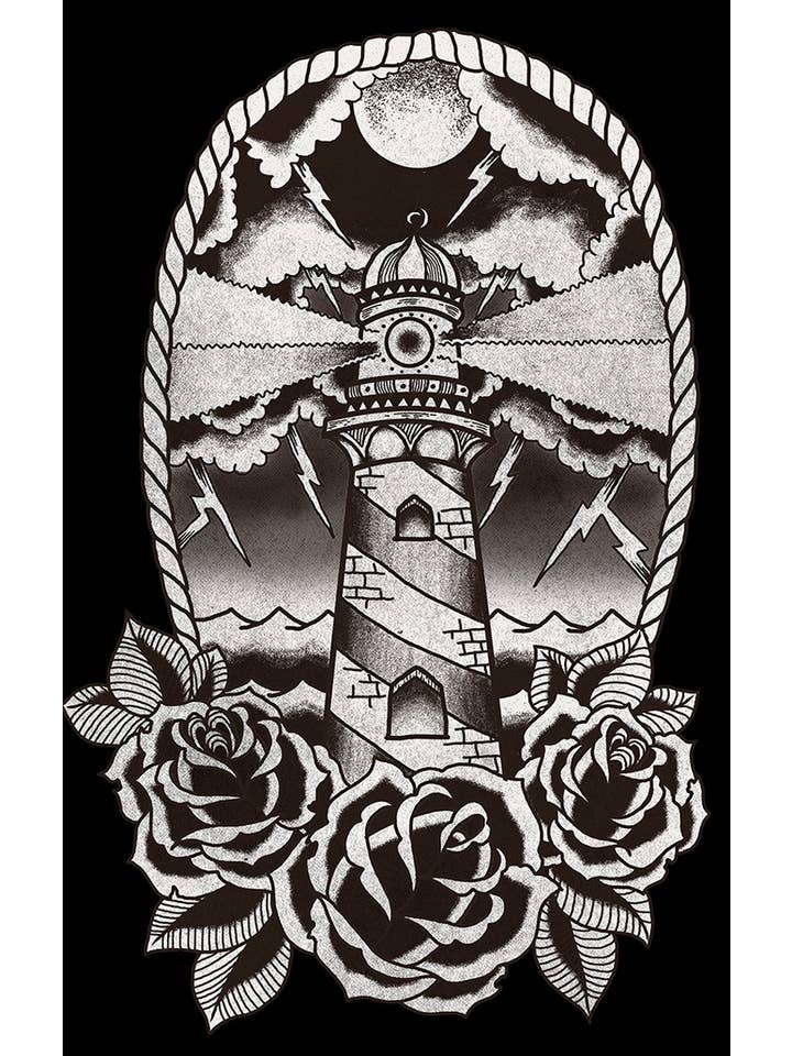 Black Light House - Men's Graphic Tee for wholesale on Faire2