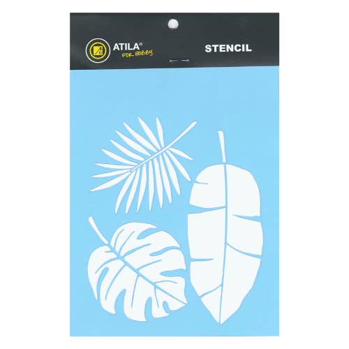 Stencil 15X20Cm Folhas Mod. 3 por atacado de Atiladecor, Artesanato Lda