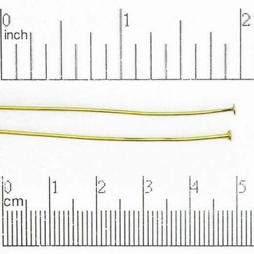 Continental Beads – wholesale Craft supplies – 2 Inch Head Pin - 20 Gauge Wire available in Multiple Colors sold Individually - H/P23